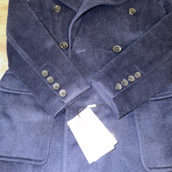 Avec Les Filles double breasted coat with cardigan dickie - Picture 15 of 16